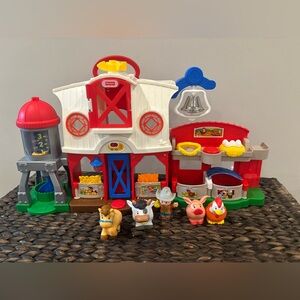 Little People caring for Animals farm smart stages playset like new